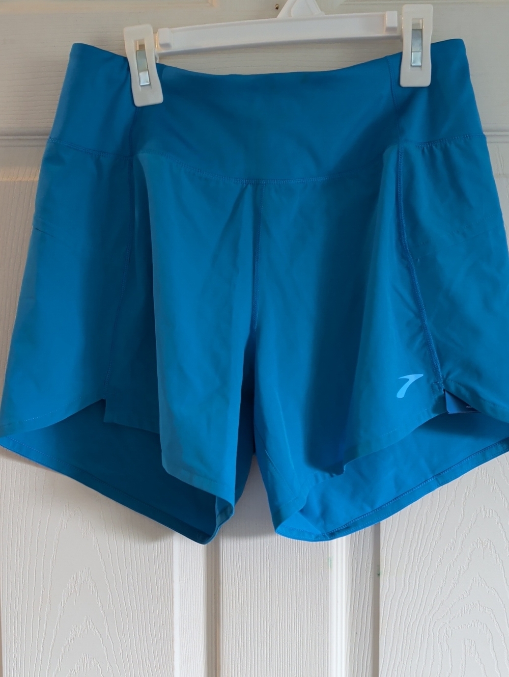 Brooks Blue Athletic Running Shorts with Built-In Liner